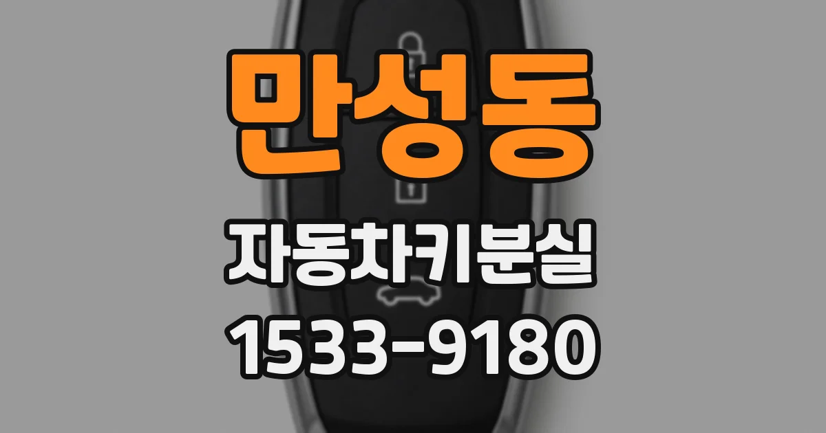 만성동 자동차키분실