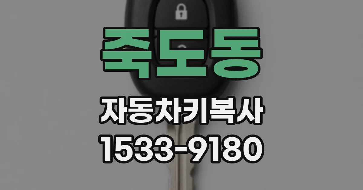 죽도동 자동차키복사