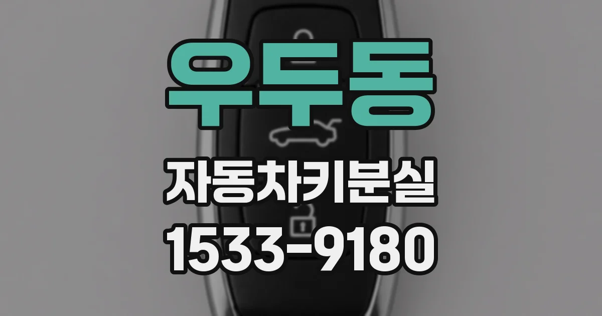 우두동 자동차키분실