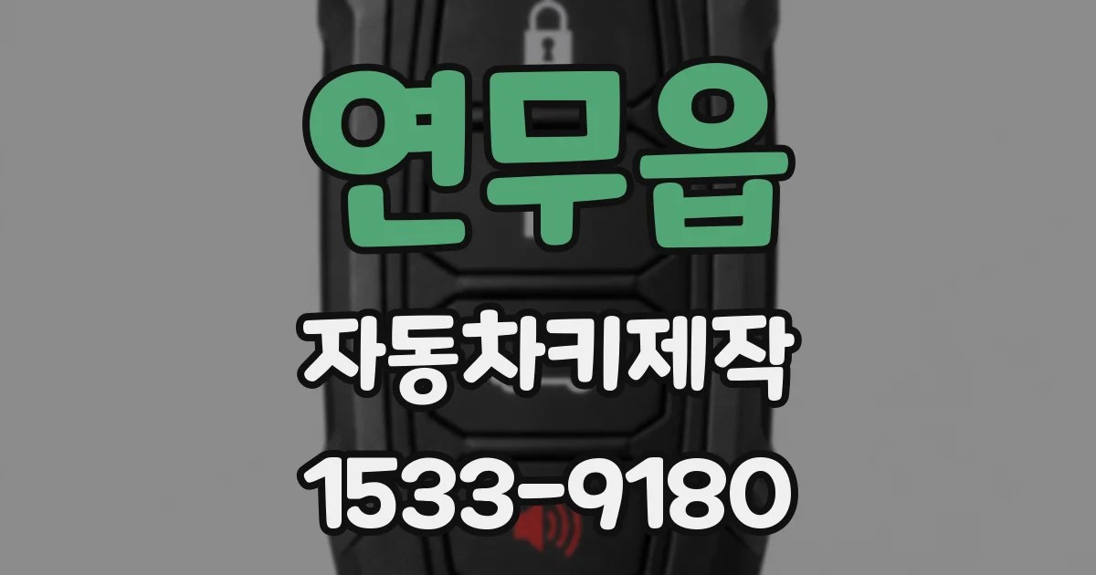 연무읍 자동차키제작