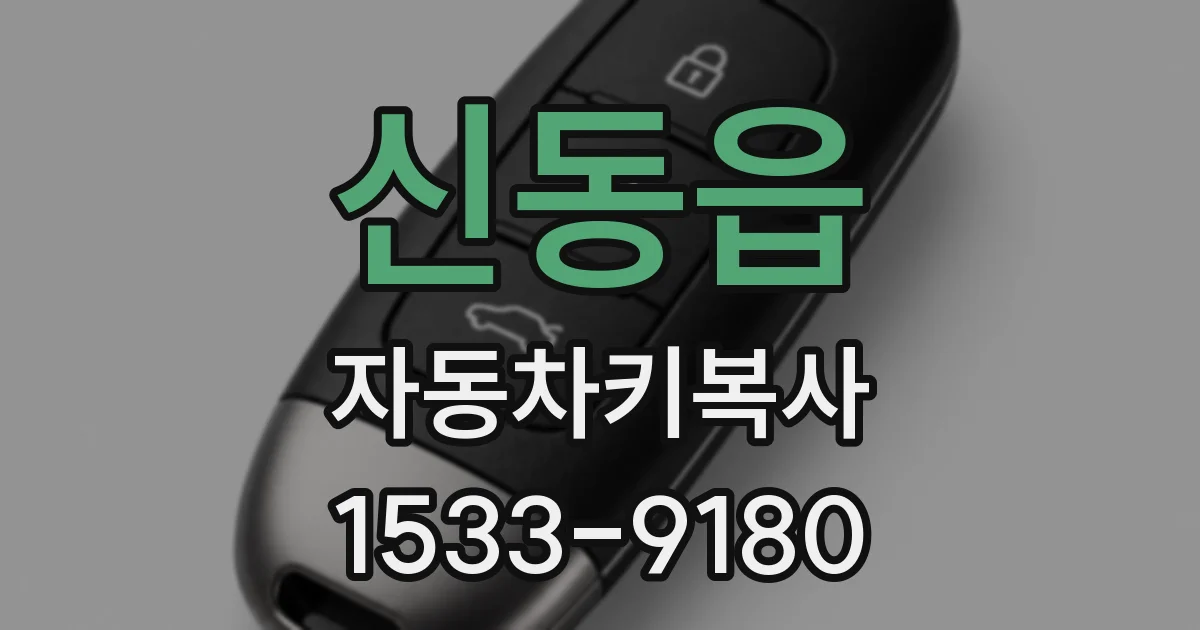 신동읍 자동차키복사