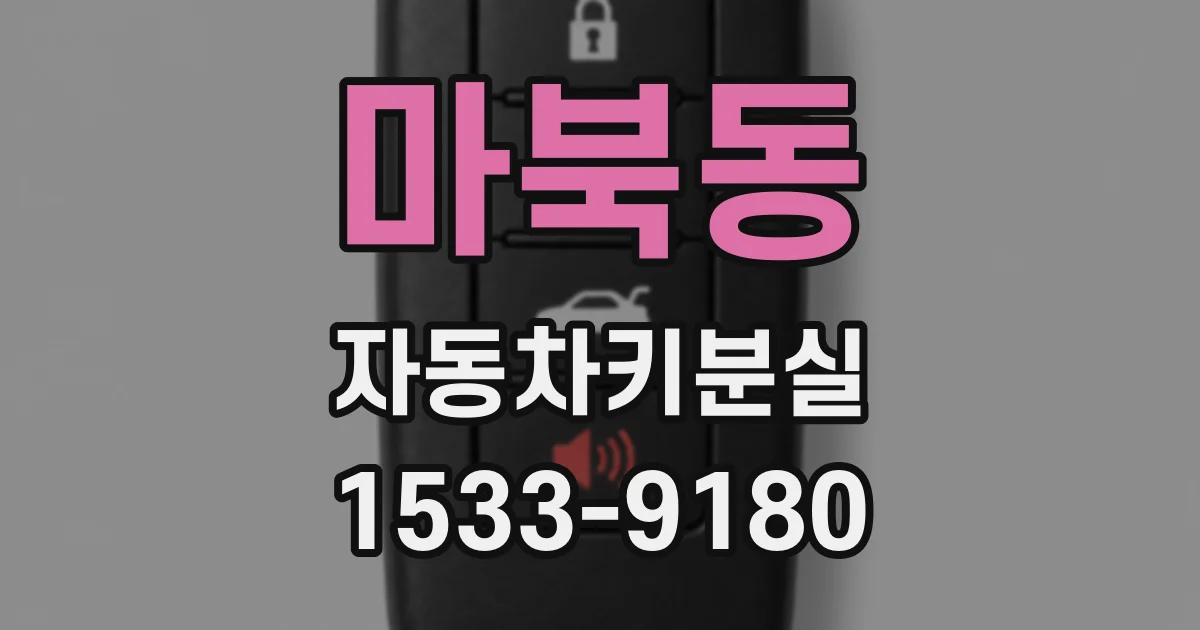 마북동 자동차키분실