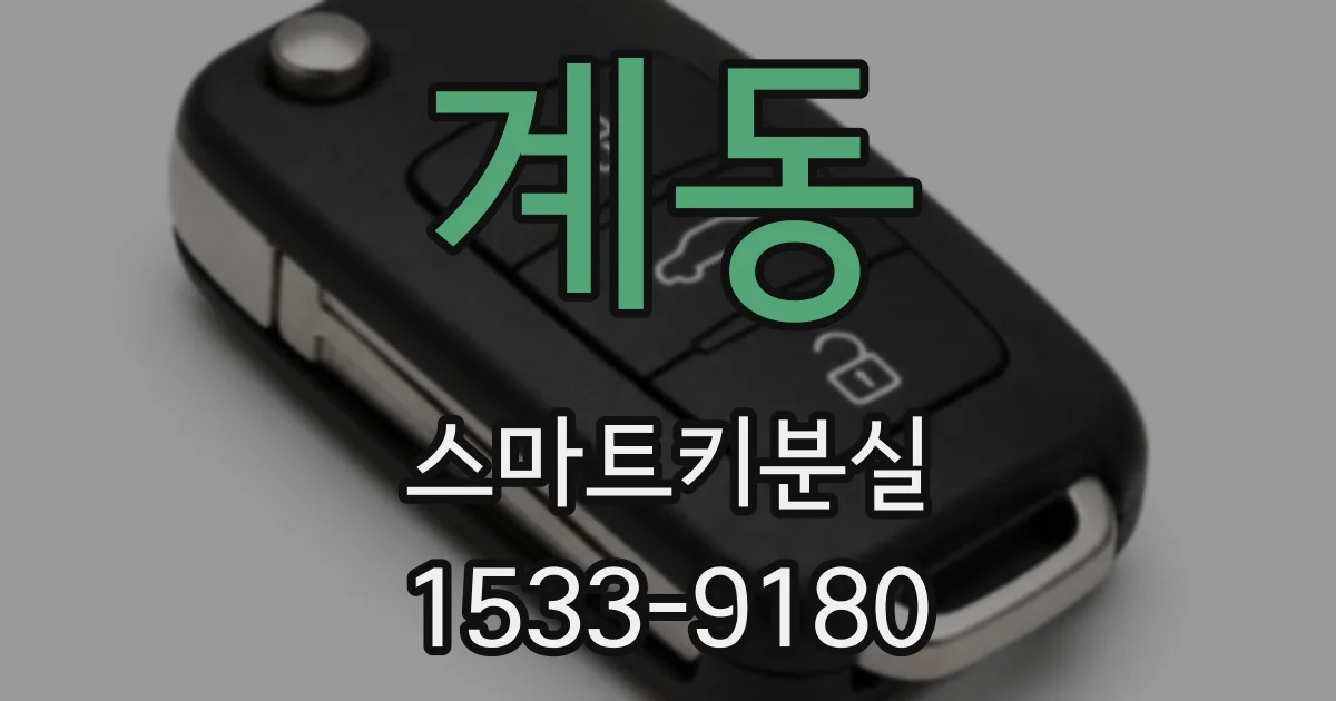 계동 스마트키분실