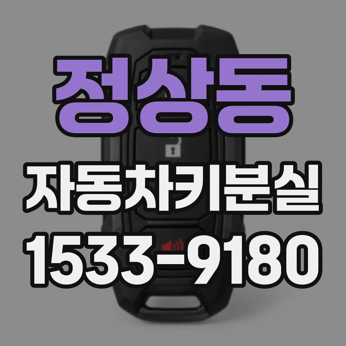 정상동 자동차키분실