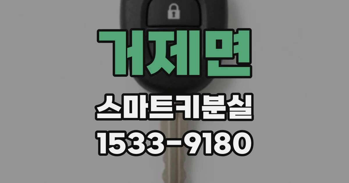 거제면 스마트키분실