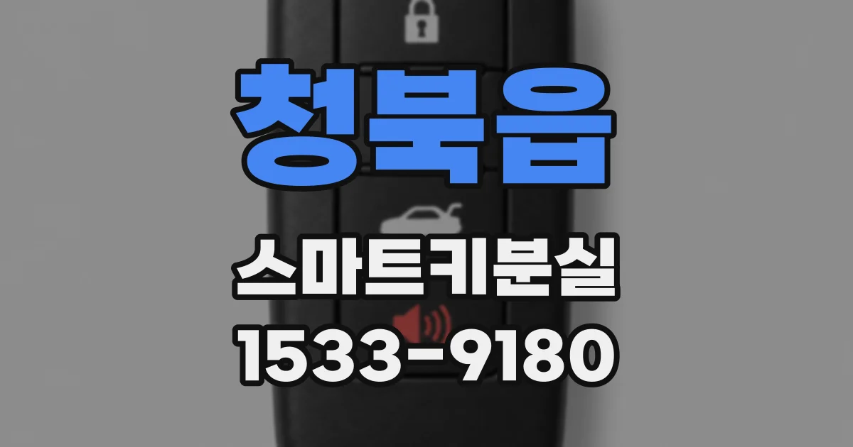 청북읍 스마트키분실