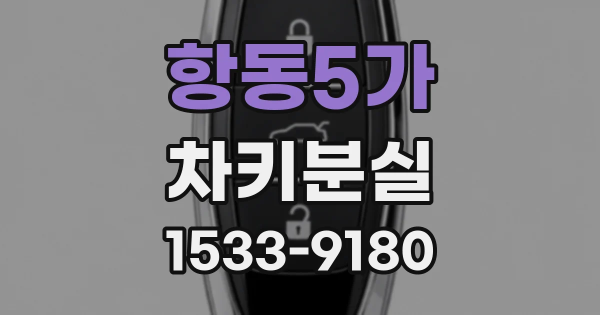 항동5가 차키분실