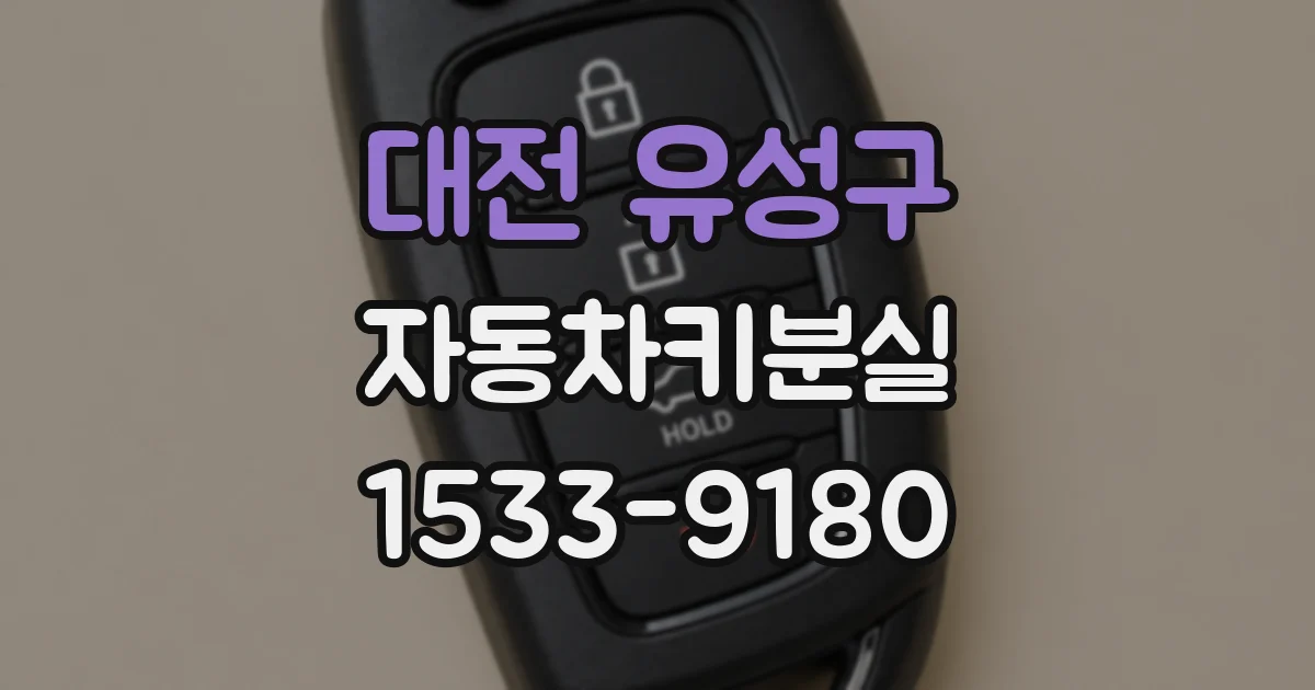 대전 유성구 자동차키분실