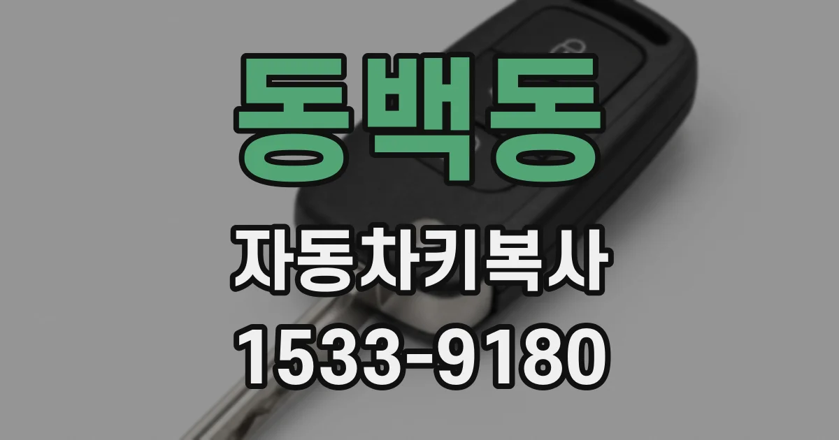 동백동 자동차키복사