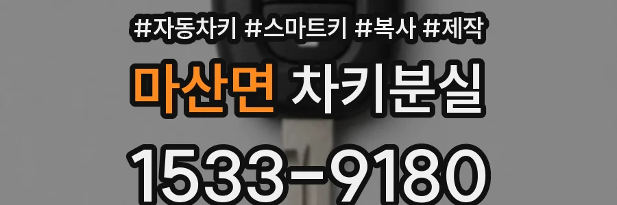 마산면 차키분실