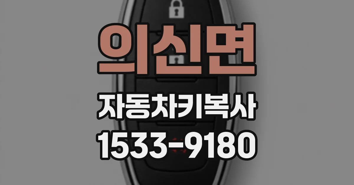 의신면 자동차키복사