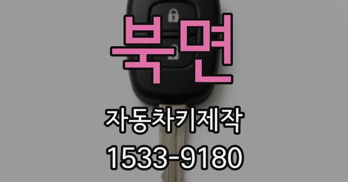 북면 자동차키제작