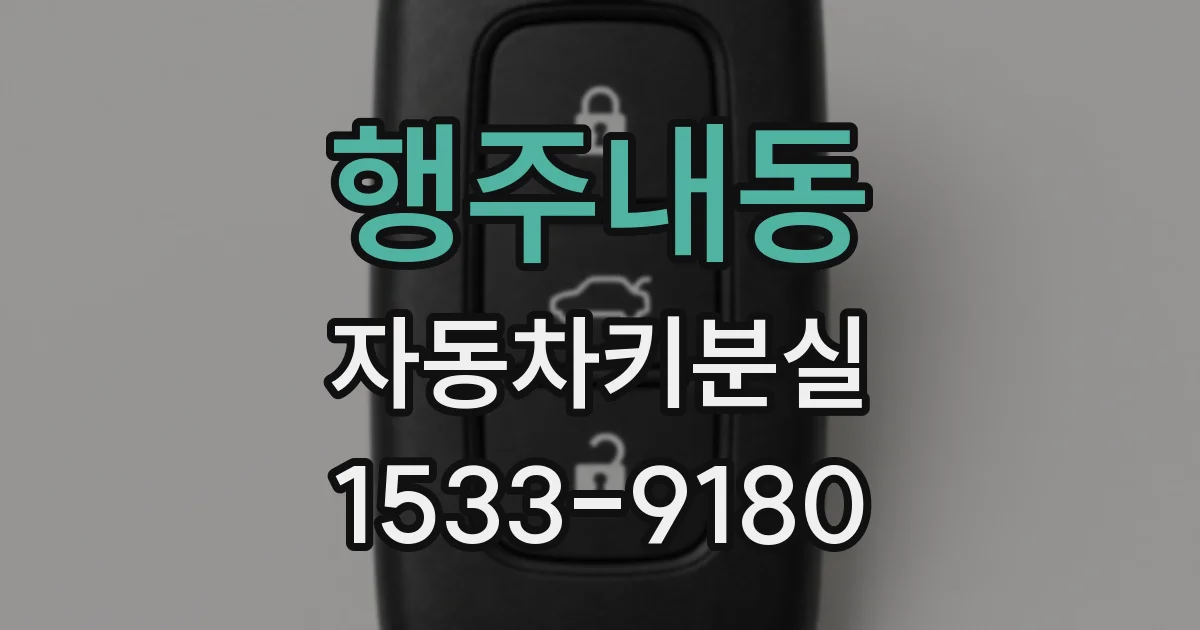 행주내동 자동차키분실