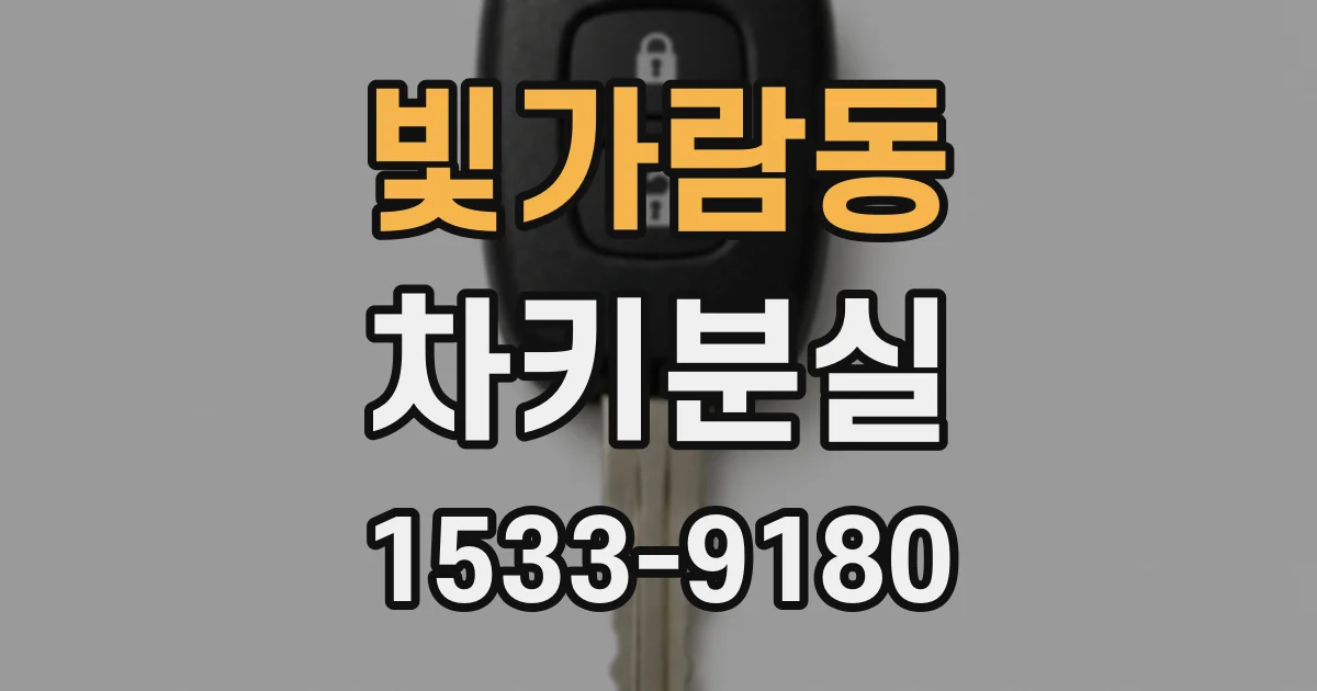 빛가람동 차키분실