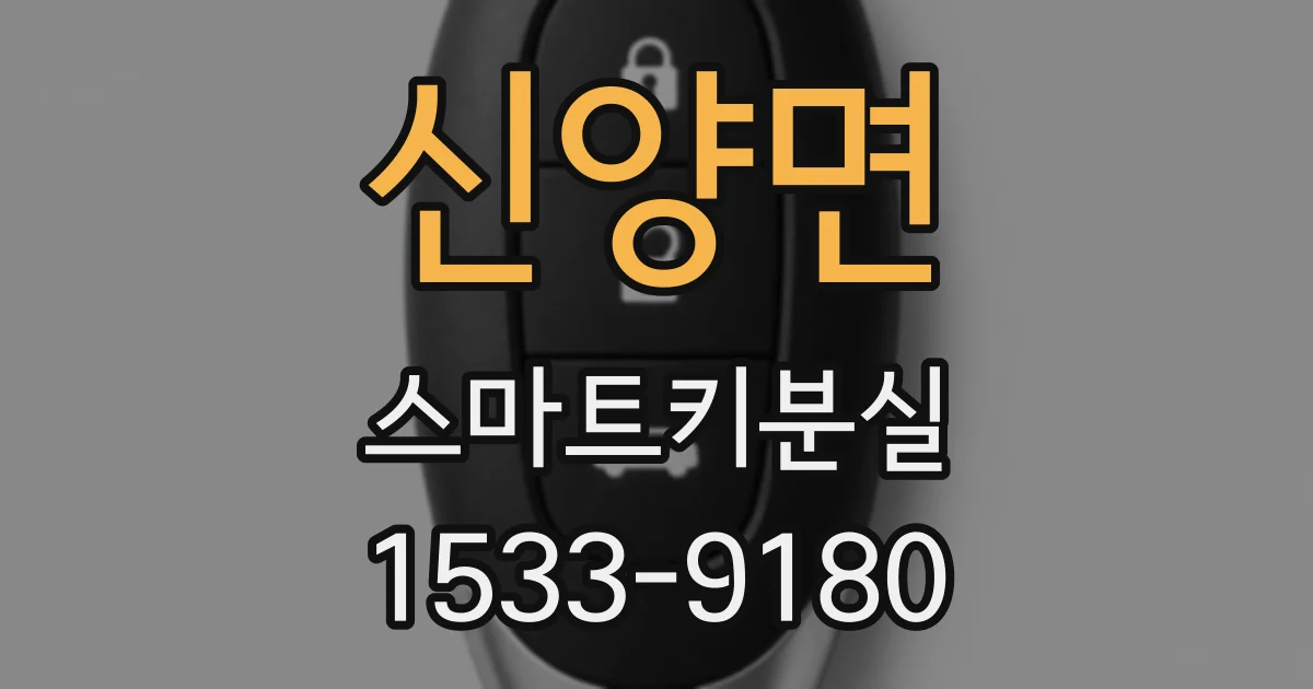 신양면 스마트키분실