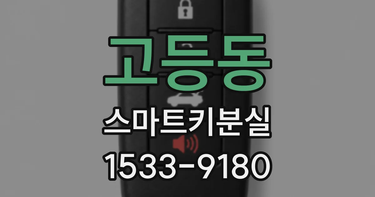 고등동 스마트키분실
