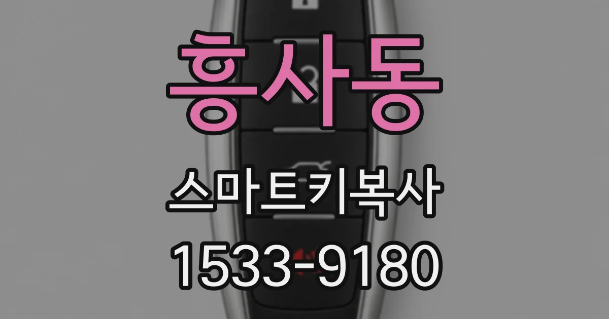 흥사동 스마트키복사