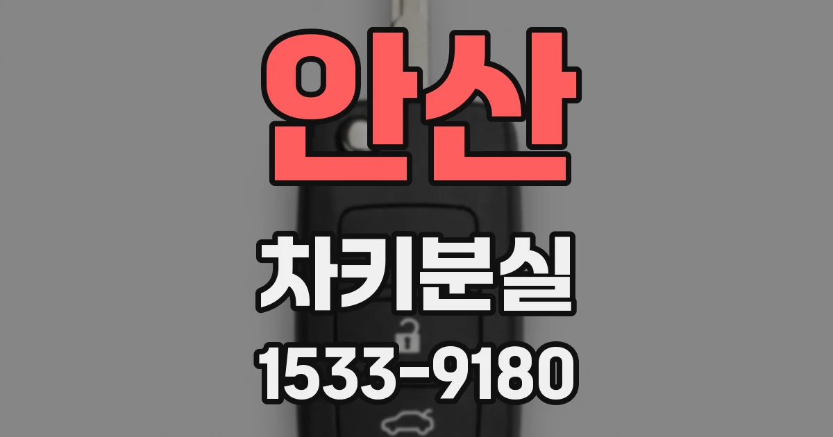 안산 차키분실
