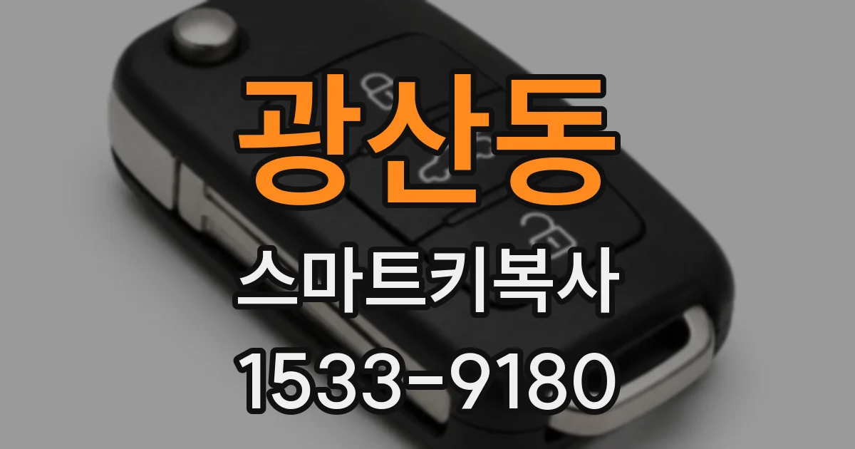 광산동 스마트키복사