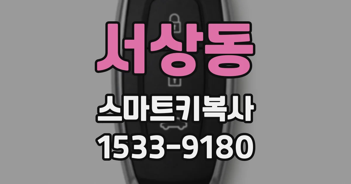 서상동 스마트키복사