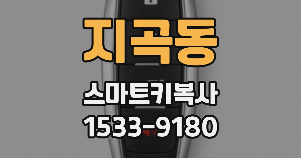 지곡동 스마트키복사