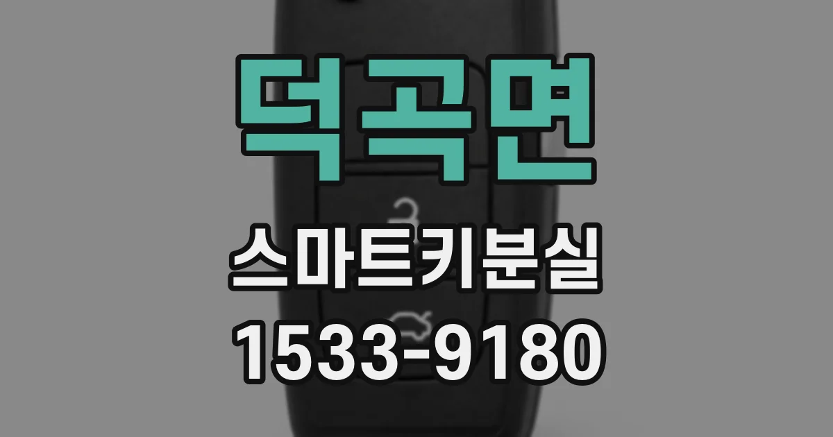덕곡면 스마트키분실