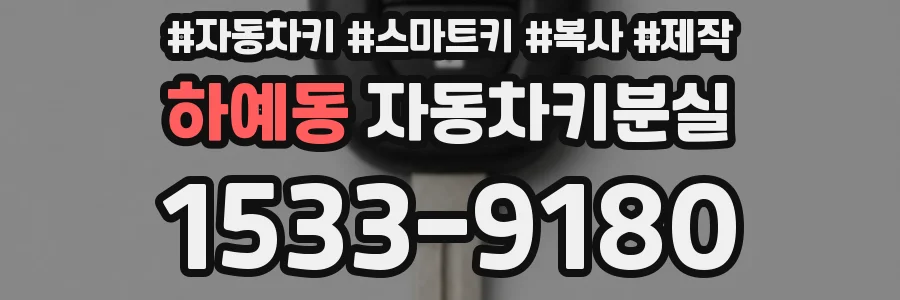 하예동 자동차키분실