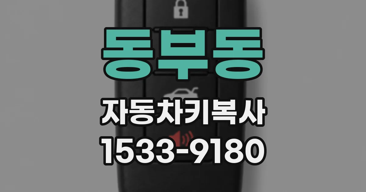 동부동 자동차키복사