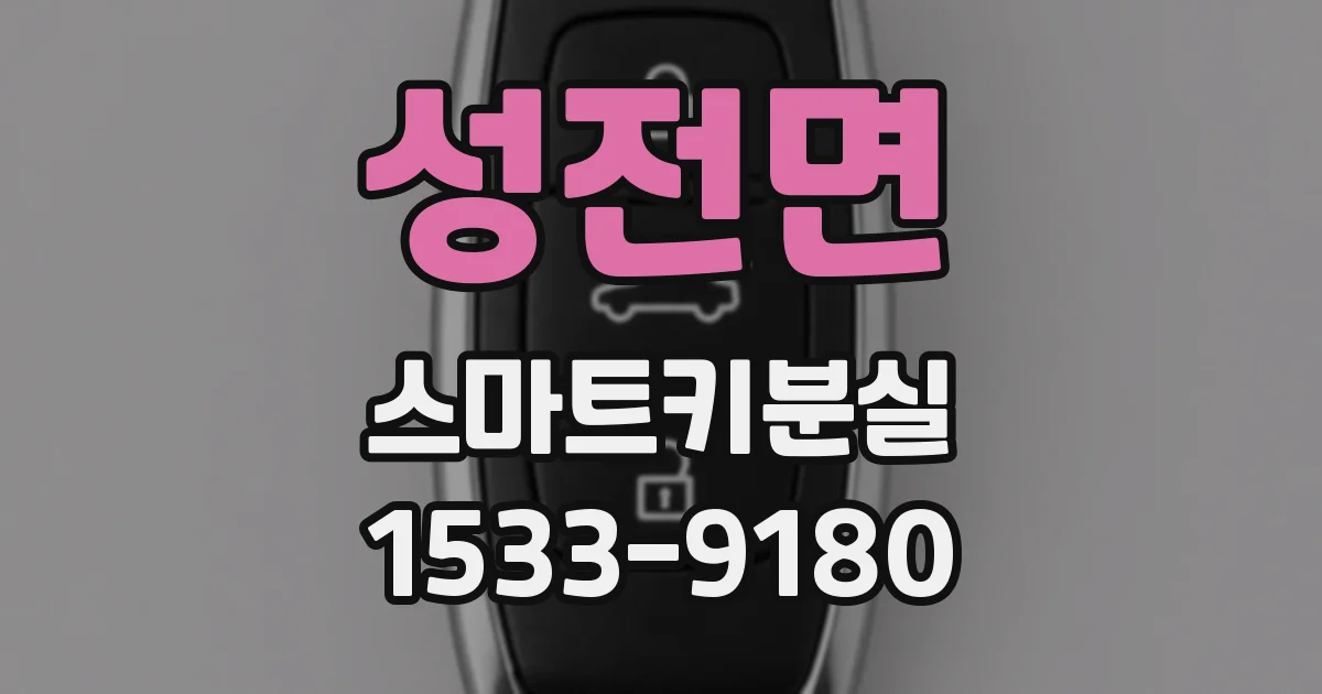 성전면 스마트키분실