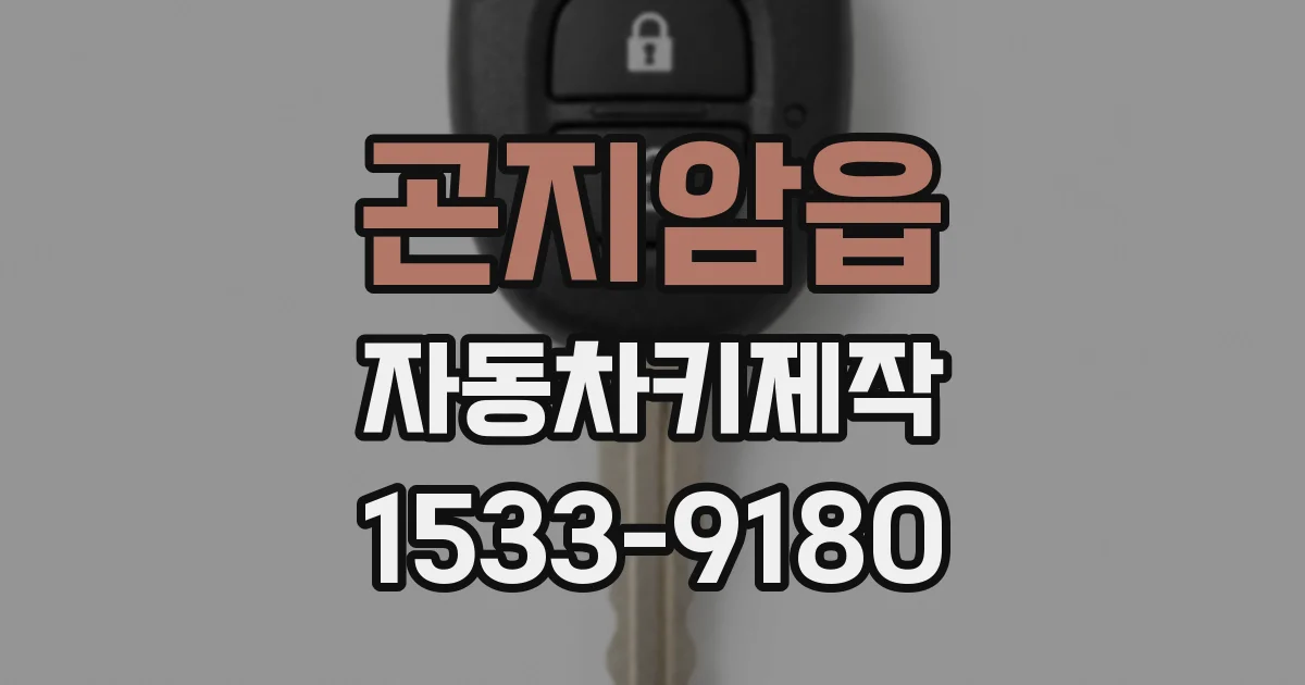 곤지암읍 자동차키제작
