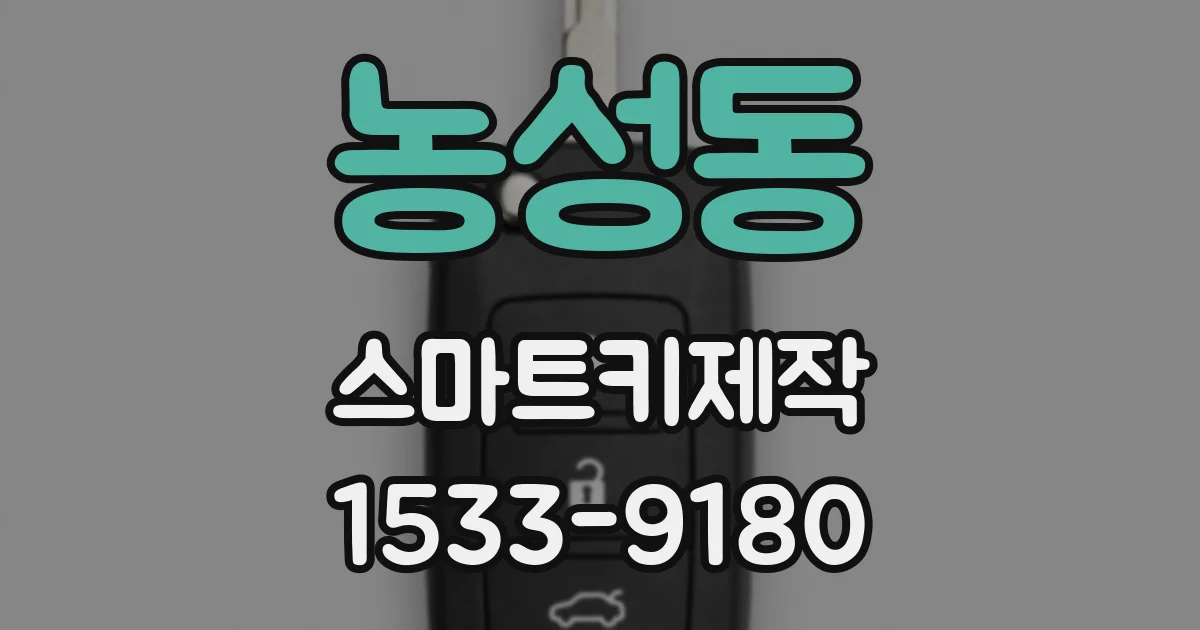 농성동 스마트키제작