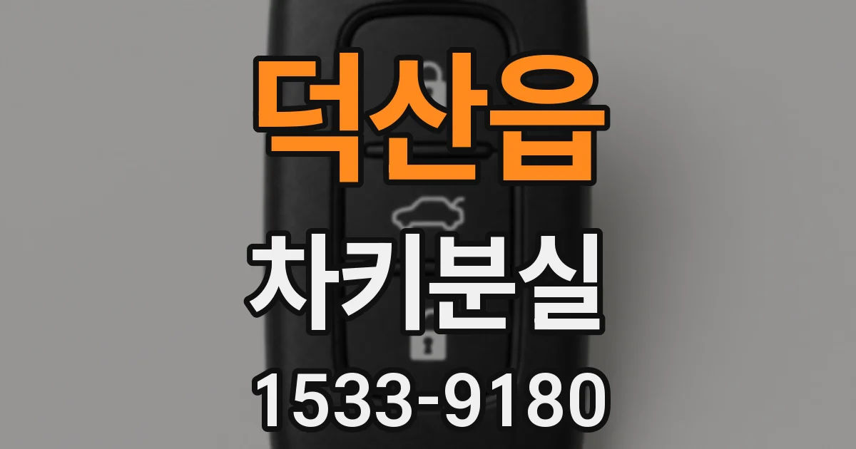 덕산읍 차키분실