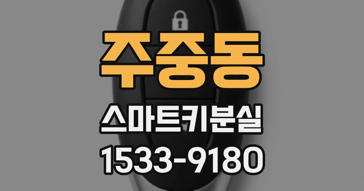 주중동 스마트키분실