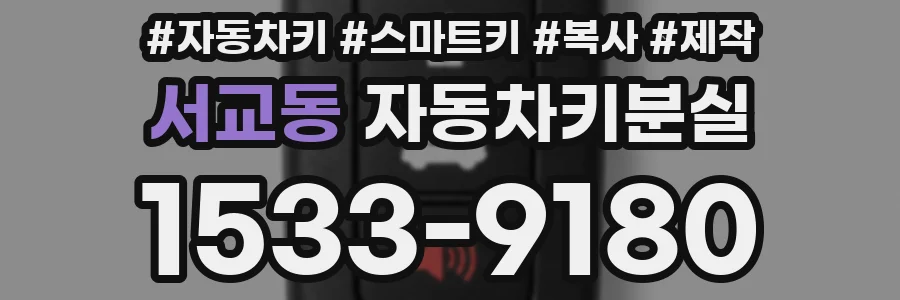 서교동 자동차키분실