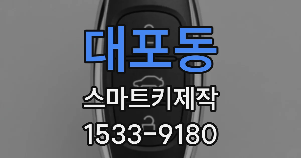 대포동 스마트키제작