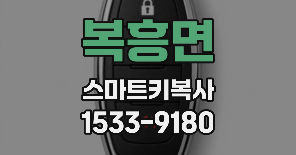 복흥면 스마트키복사