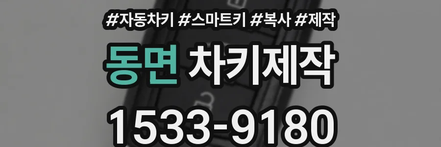 동면 차키제작