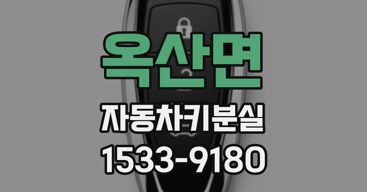 옥산면 자동차키분실