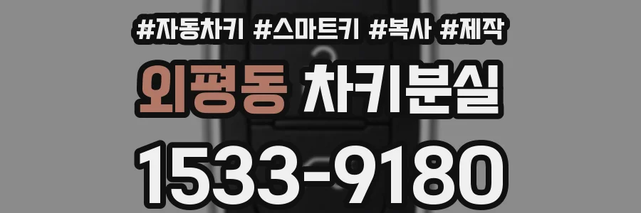 외평동 차키분실