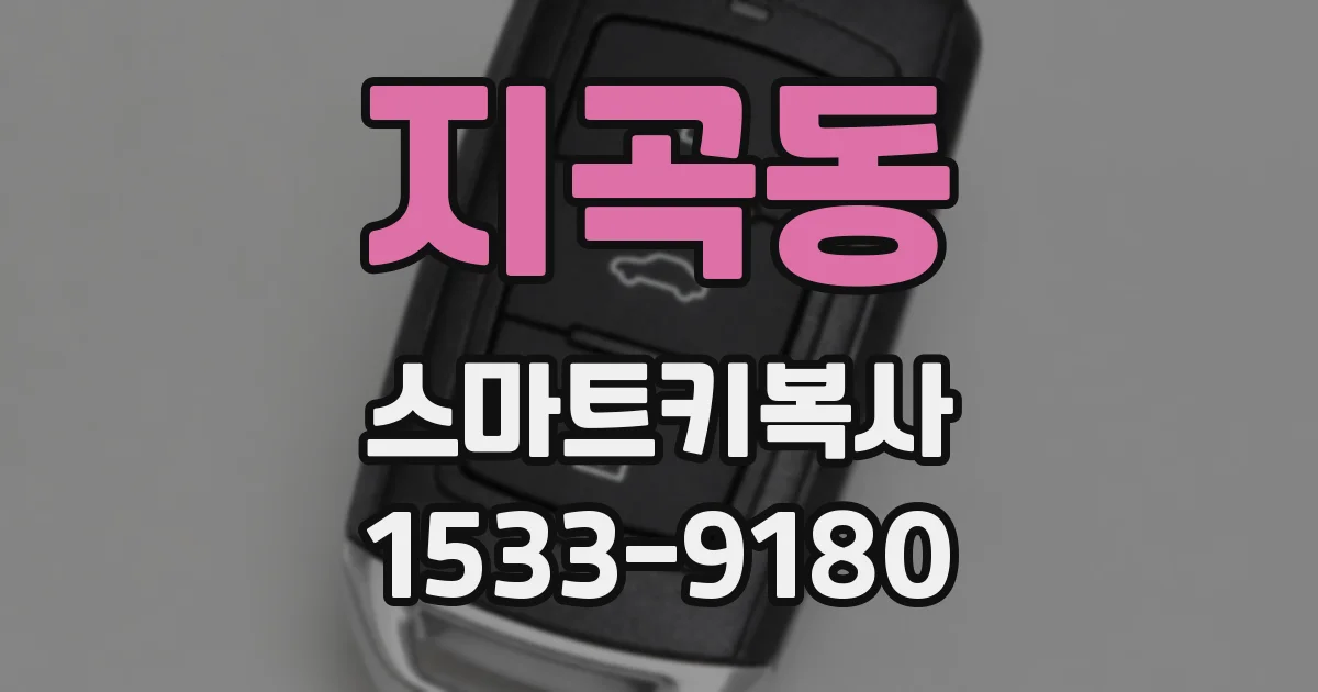 지곡동 스마트키복사