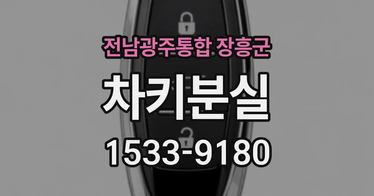 전남광주통합 장흥군 차키분실