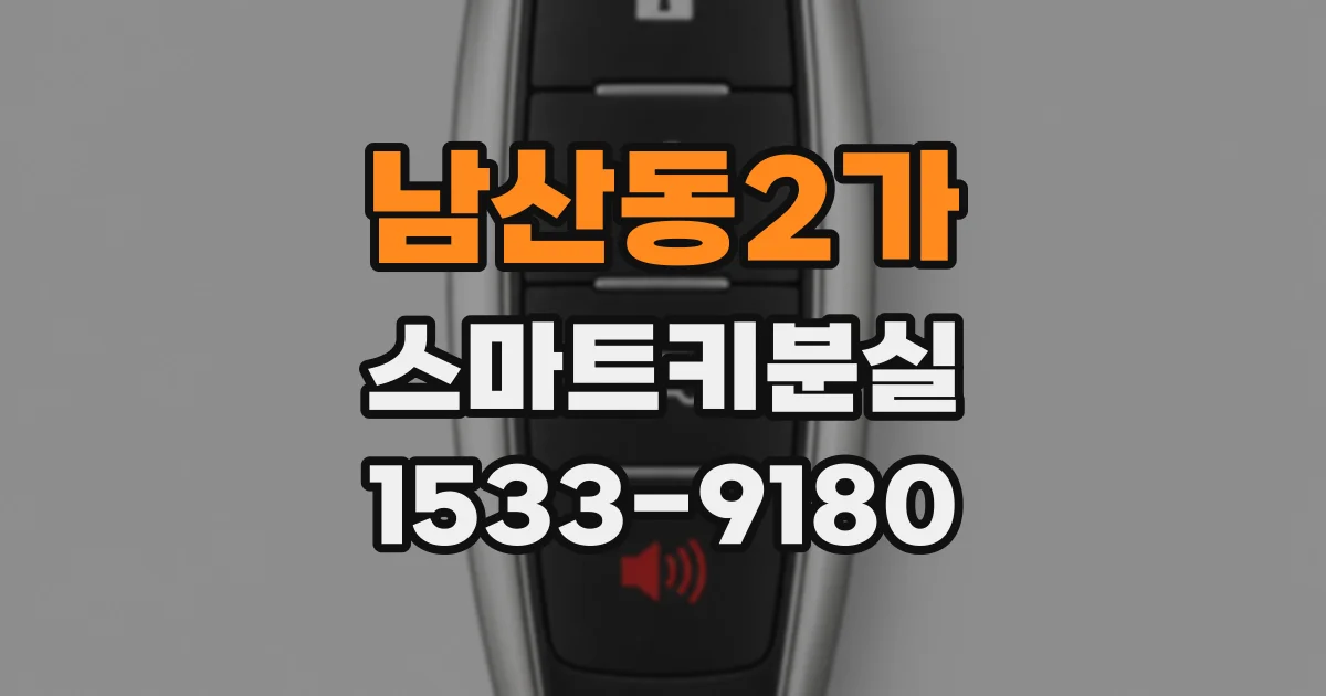 남산동2가 스마트키분실