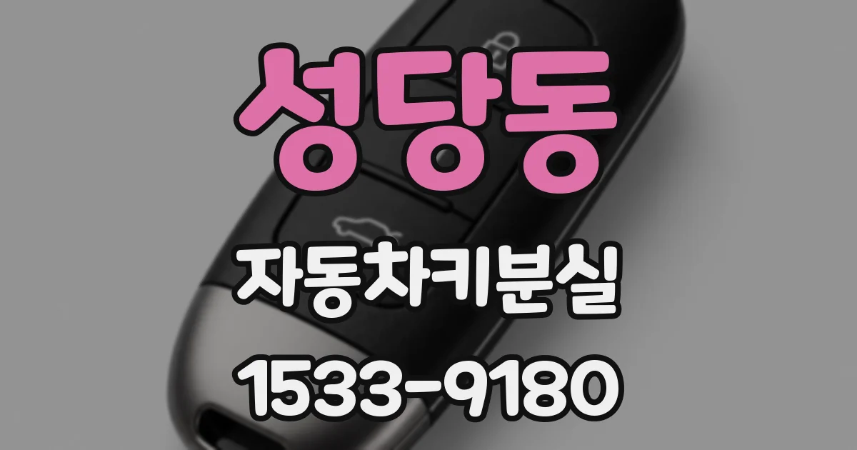 성당동 자동차키분실