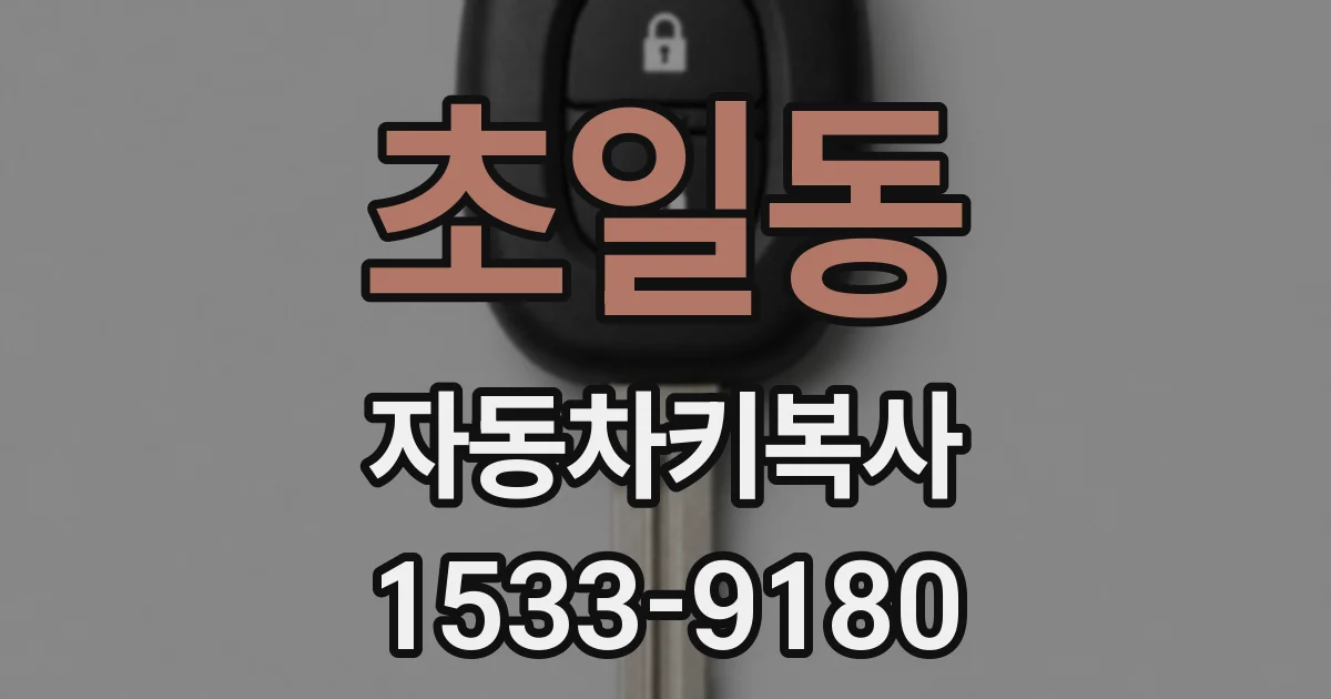 초일동 자동차키복사