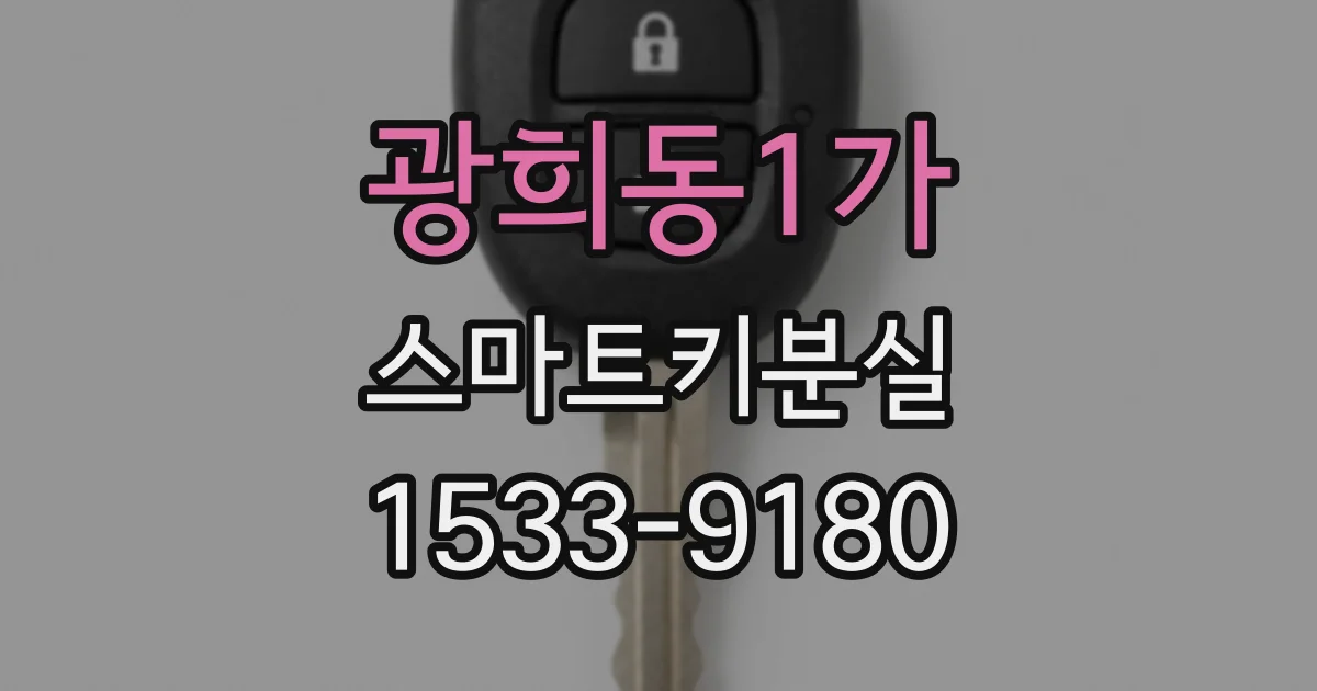 광희동1가 스마트키분실