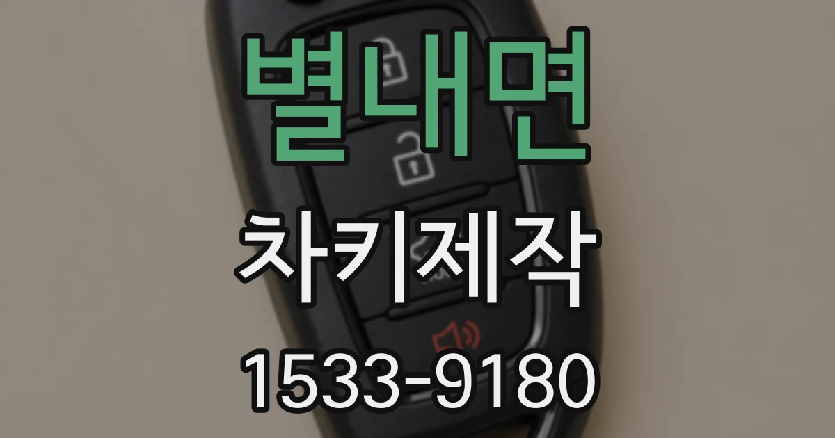 별내면 차키제작