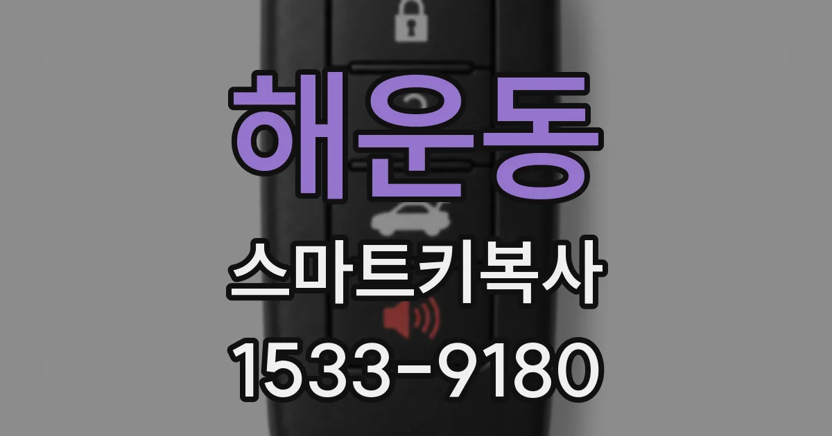 해운동 스마트키복사