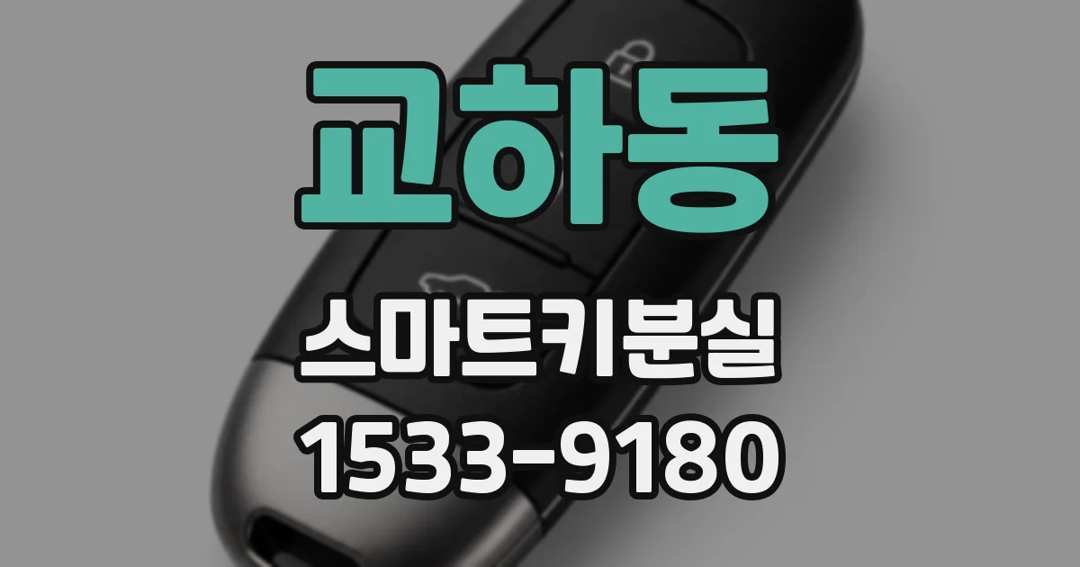 교하동 스마트키분실