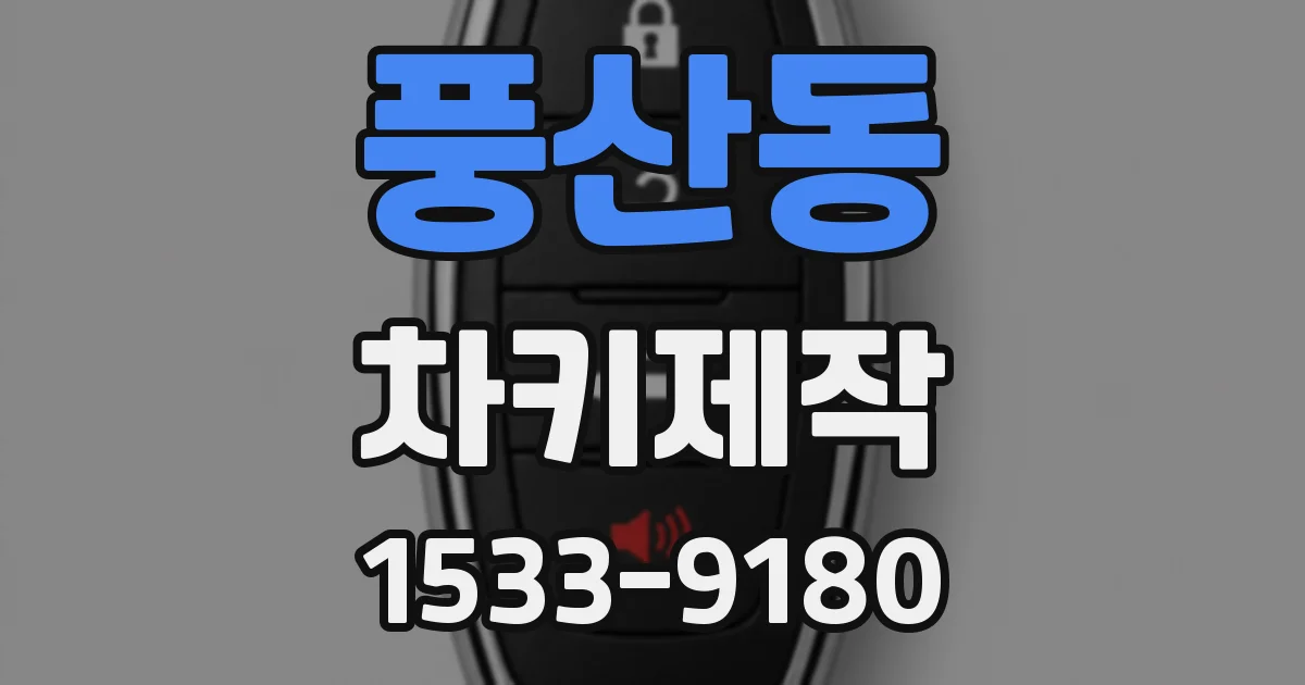 풍산동 차키제작