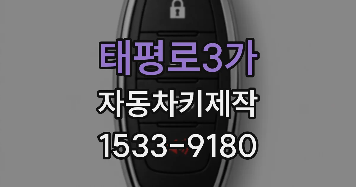 태평로3가 자동차키제작
